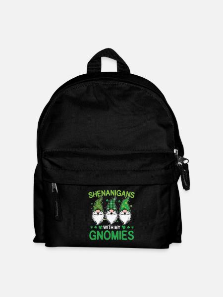 Streiche mit meinen Gnomen St. Patrick's - Kinder Rucksack - Schwarz