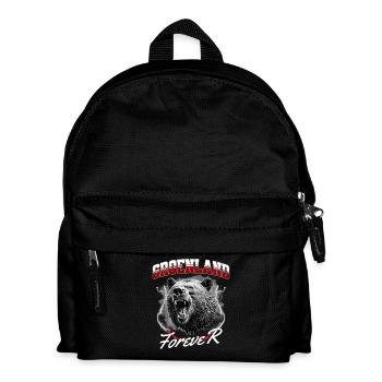 Greenland Forever Roaring Wild Bear - Kids' Backpack - black - Front
