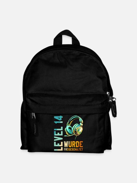 14. Geburtstag Junge Mädchen Teenager Level 14 - Kinder Rucksack - Schwarz