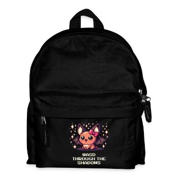 Durch die Schatten mit WASD | Goth Vibes - Kinder Rucksack - Schwarz - Vorne