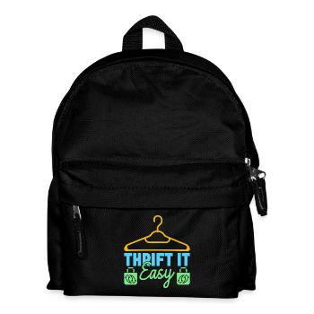 Thrift Shopper Thrift It Easy Thrift Store - Kinder Rucksack - Schwarz - Vorne
