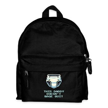 This daddy doesn't rage | Dad - Kids' Backpack - black - Front