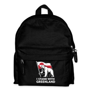 Grönland Eisbär Flagge - Kinder Rucksack - Schwarz - Vorne