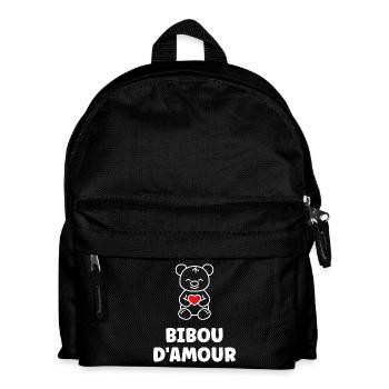 Bibou d'Amour Ourson Coeur - Sac à dos Enfant - noir - Devant
