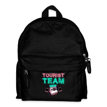 Reisende Weltreisende Kamera Tourist Team - Kinder Rucksack - Schwarz - Vorne