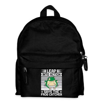 Frog Catcher Leap Into Action Frog - Kids' Backpack - black - Front