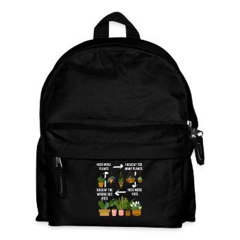 Jardinier amateur de plantes - Sac à dos Enfant - noir - Devant