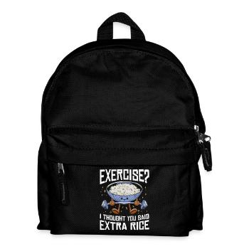 Rice Lover Gift Exercise Extra Rice - Kids' Backpack - black - Front