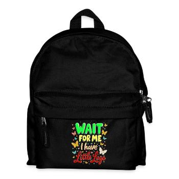 Attends-moi, j’ai de petites jambes en disant - Sac à dos Enfant - noir - Devant