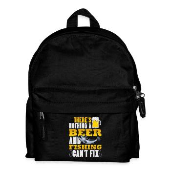 Fisherman Sport Fisherman Fishing Angler Saying - Kids' Backpack - black - Front