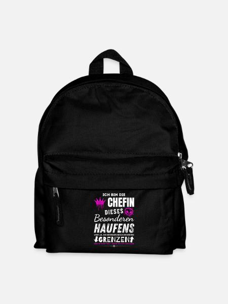 Chefin dieses besonderen Haufens Chefin Geschenke - Kids' Backpack - black