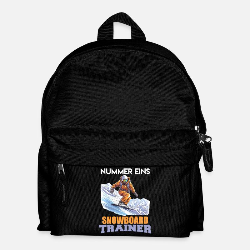 Snowboarder NUMMER EINS SNOWBOARD TRAINER Lustig - Kinder Rucksack - Schwarz