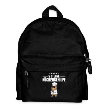 Assistant Chef Marmotte 5 étoiles - Sac à dos Enfant - noir - Devant
