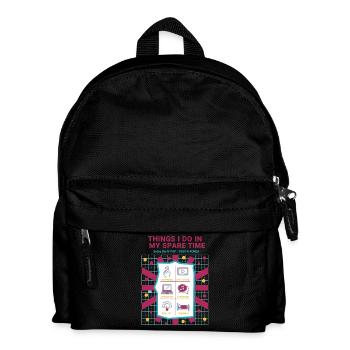 Things I Do In My Spare Time Enjoy K-Pop Korea - Kids' Backpack - black - Front