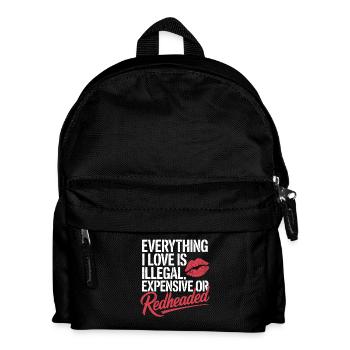 Tout ce que j’aime est illégal, rouquin cher - Sac à dos Enfant - noir - Devant