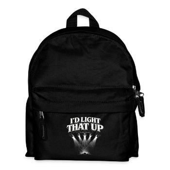Lighting technician I'd Light That Up - Kids' Backpack - black - Front