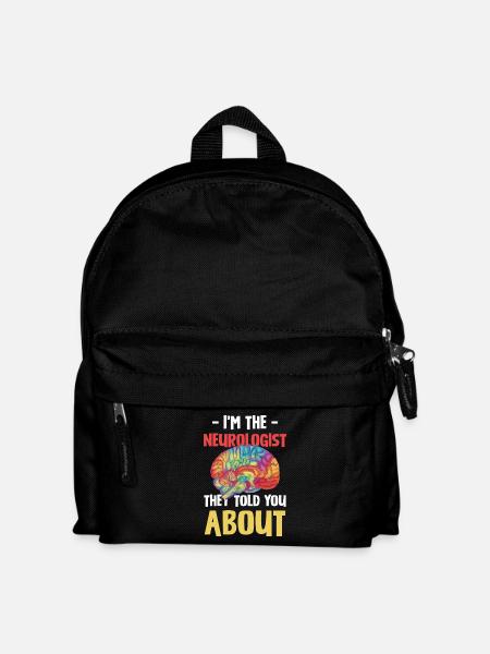Ich bin der Neurologe - Kinder Rucksack - Schwarz