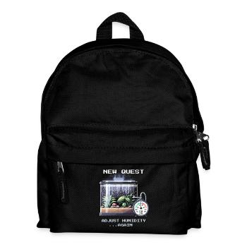 Neue Quest: Luftfeuchte regeln | Terrarium - Kinder Rucksack - Schwarz - Vorne