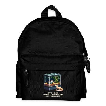 Vor Neuzugang speichern | Terrarium Vergesellung - Kinder Rucksack - Schwarz - Vorne
