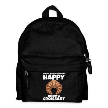 Nicht jeder mag mich – Ich bin kein Croissant - Kinder Rucksack - Schwarz - Vorne