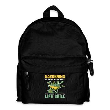 Pflanzenliebhaber Life Skill Gartenarbeit Pflanzen - Kinder Rucksack - Schwarz - Vorne