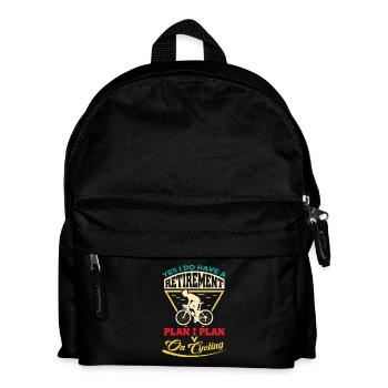 Rennrad Spruch Radsport Fahrrad Radeln - Kinder Rucksack - Schwarz - Vorne