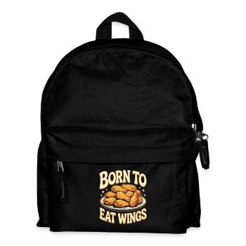Ailes de poulet : humour culinaire le jour du match - Sac à dos Enfant - noir - Devant