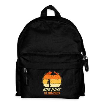 Kite Kite Flying Kite Pilot In Training - Kids' Backpack - black - Front