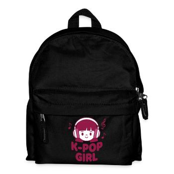 K-Pop Girl Cute Korean Music Kpop Anime Vibes - Kids' Backpack - black - Front