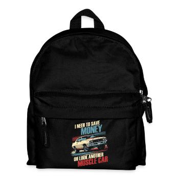 Classic Car Collector - Kids' Backpack - black - Front