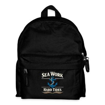Seamanship Gift for Deckhand Ocean Work - Kids' Backpack - black - Front