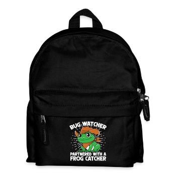 Frog Catcher Bug Watcher Partnered With Catcher - Kinder Rucksack - Schwarz - Vorne