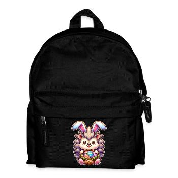 Ostern Igel - Kinder Rucksack - Schwarz - Vorne