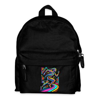 Läufer - Kinder Rucksack - Schwarz - Vorne