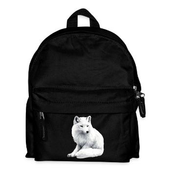Snow fox - Kids' Backpack - black - Front