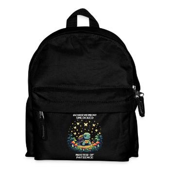 Patience Unlocked | Turtle - Kids' Backpack - black - Front