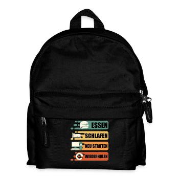 Technical Support RESTART FOOD SLEEP - Kids' Backpack - black - Front