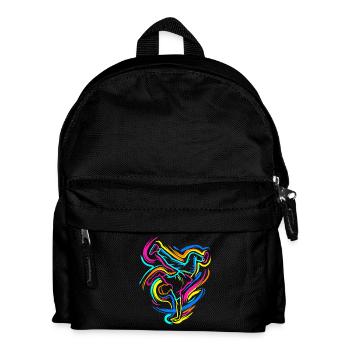 Breakdance - Kinder Rucksack - Schwarz - Vorne