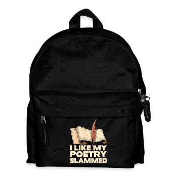 Poetry Slammed Quill Tee - Kids' Backpack - black - Front