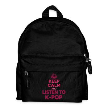Keep Calm And Listen To K-Pop Korean Music Lovers - Kids' Backpack - black - Front