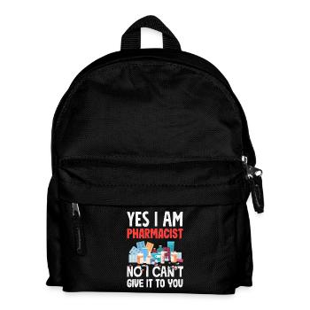 Ja, Ich Bin Apothekerin Lustige Apothekenhelferin - Kinder Rucksack - Schwarz - Vorne