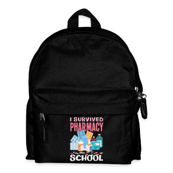 I Survived Pharmacy School Funny - Kids' Backpack - black - Front