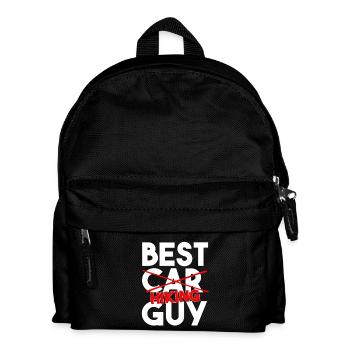 Best Hiking Guy Funny Outdoor Trail Walker Art - Kids' Backpack - black - Front