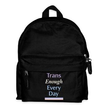 Queer Trans Bekräftigt Trostidentitätsliebe - Kinder Rucksack - Schwarz - Vorne
