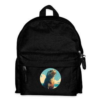 Sea Lions Sea Lion - Kids' Backpack - black - Front