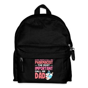 Apotheker Vater Pharmazietechniker Vater Techniker - Kinder Rucksack - Schwarz - Vorne