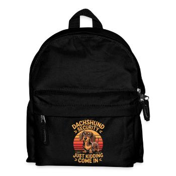 Sécurité teckel, je plaisante, entre Lustiger - Sac à dos Enfant - noir - Devant