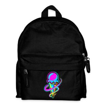 Eiscreme - Kinder Rucksack - Schwarz - Vorne
