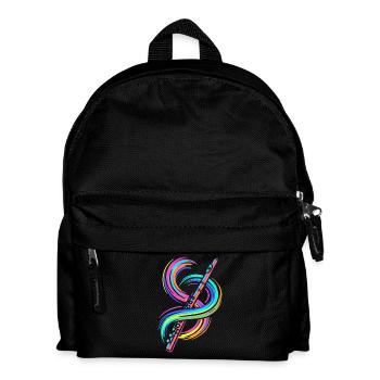 Colorful Flute - Kids' Backpack - black - Front