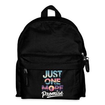 Just One More Promise - Wandern Retro - Kinder Rucksack - Schwarz - Vorne